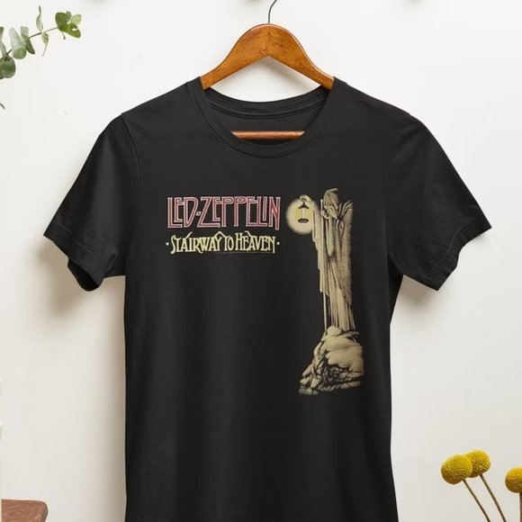 Vintage Led Zeppelin Tshirt Stairway To Heaven 70S Music Shirt Led Zeppelin - Picture 1 of 4